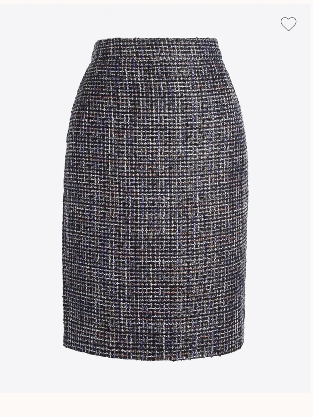 J. Crew purple Gray metallic Tweed Pencil Skirt size 12